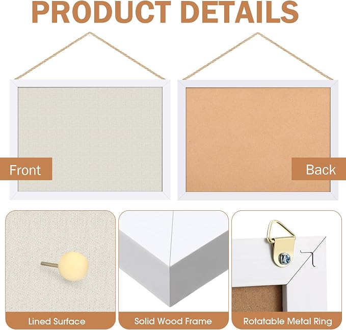 Teling 12 Pack Wood Bulletin Boards - Image 3
