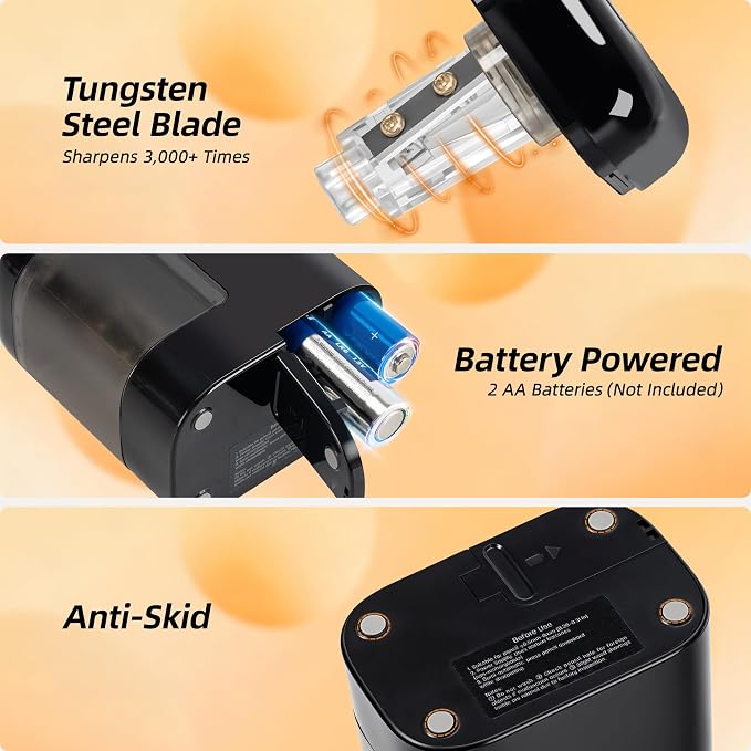 deli Electric Pencil Sharpener, Portable Pencil Sharpener - Image 5