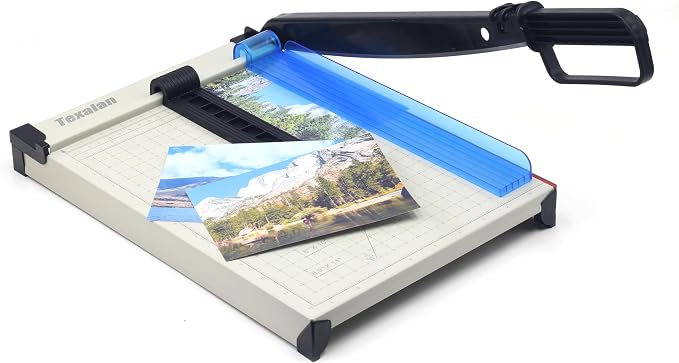 Inch Scale Cutting Plate 12" Paper Cutter – Solid Metal Base, Sharp Blade - Image 9