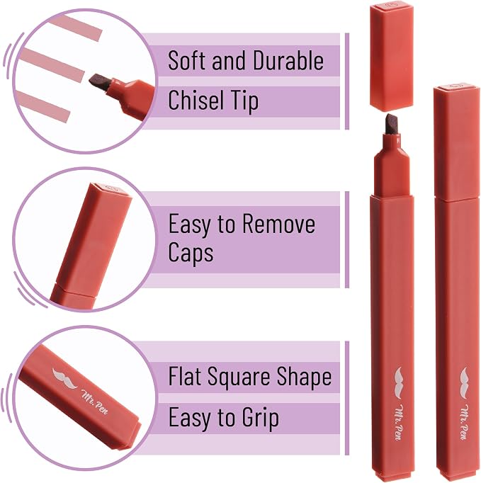 Mr. Pen- Aesthetic Highlighters No Bleed, 8 Pack, Cute Highlighters Assorted - Image 4