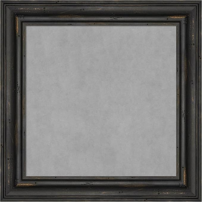 Amanti Art Black Framed Magnetic Board 15x15 X-Small Vision Board by AmantiArt