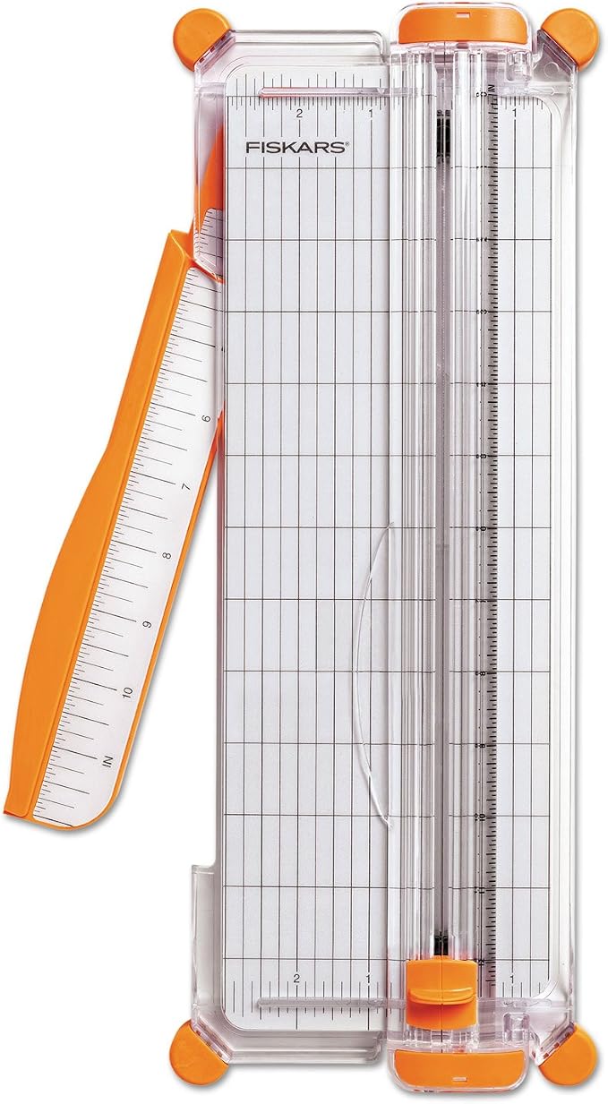 Fiskars 154450-1012 Portable Craft Paper Trimmer, 12 in Cutting Length by Unknown