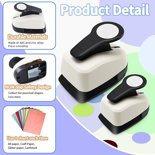 Circle Punch, Circle Hole Punch, Paper Hole Puncher, 1 inch Hole PunchCircle - Image 5