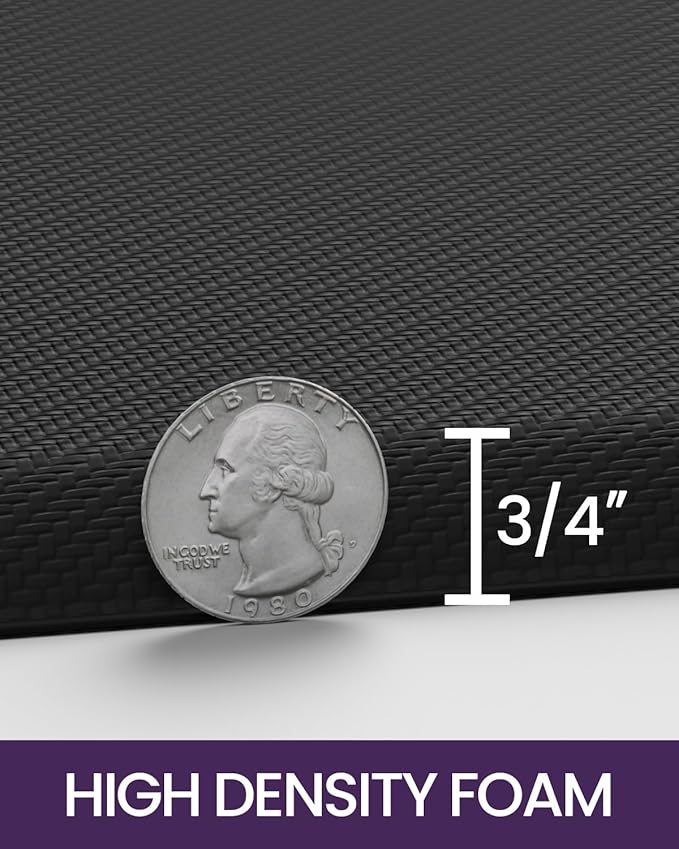 DEXI Kitchen Mat Cushioned Anti Fatigue, Non Slip Waterproof Comfort Standing Floor Rug for Kitchen, Office, Sink, Laundry, 70x20, Black-DeskLoop Office