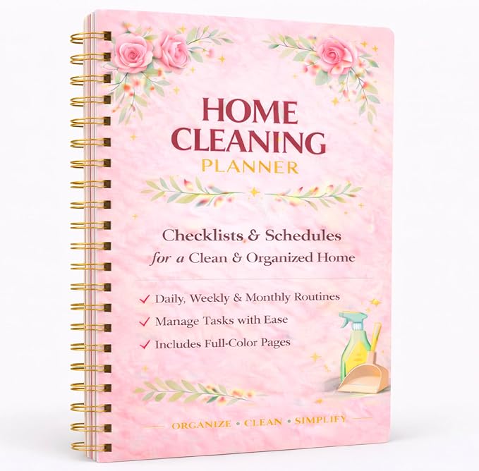 Home Cleaning Planner & Checklist Book by Unknown