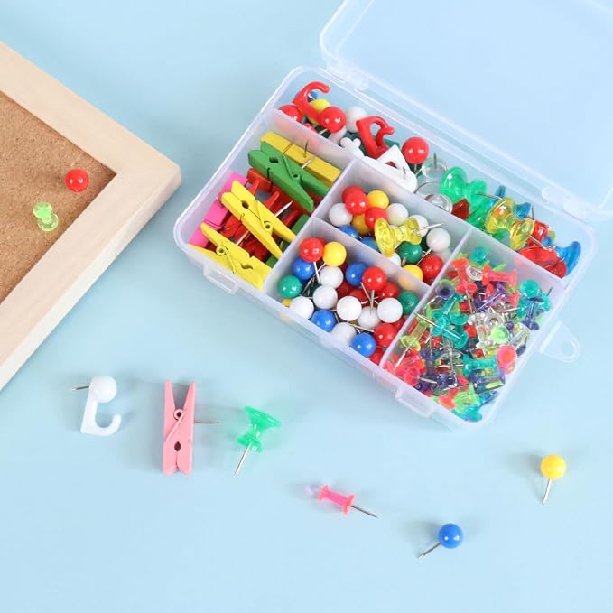 Push Pins Set, 5 Types Pushpins Thumbtacks - Image 4