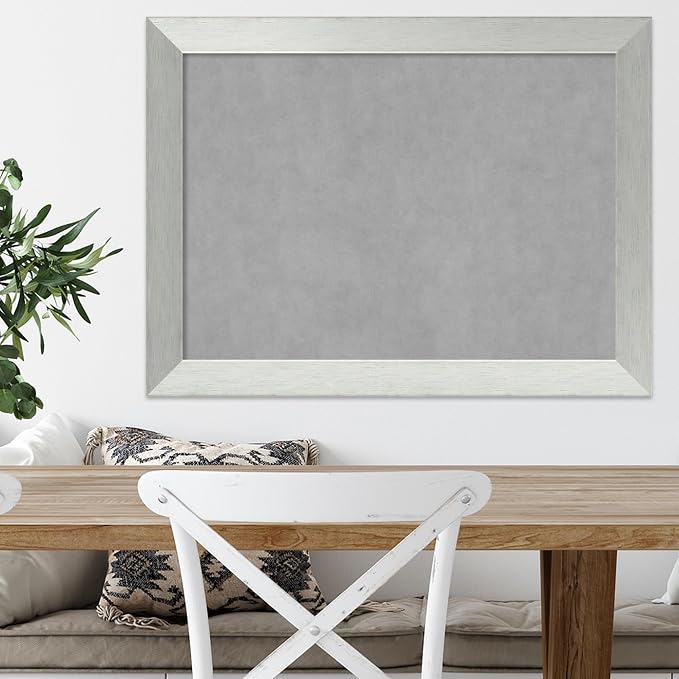 Amanti Art Silver Framed Magnetic Board 24x32 Medium Vision Board - Image 5