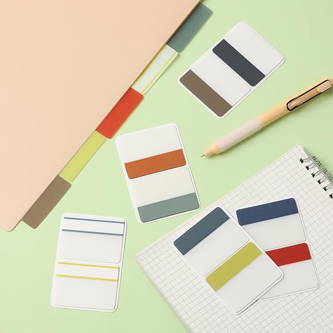 Mr. Pen- Sticky Index Tabs, 500 Pcs, 21 Sets, Colorful Sticky Tabs for Notebooks, Page Markers, Page Tabs for Binders, Page Tabs Sticky Tabs for Books, Notebook Tabs, Book Sticky Tabs for Notebooks-DeskLoop Office