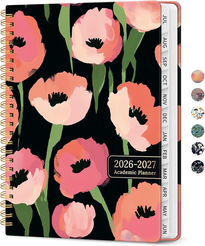Planner 2026-2027, Academic Year Weekly and Monthly Calender Planner, from Jul by Taja