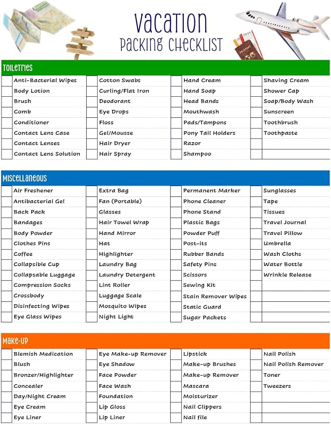 Vacation Packing List - Image 2
