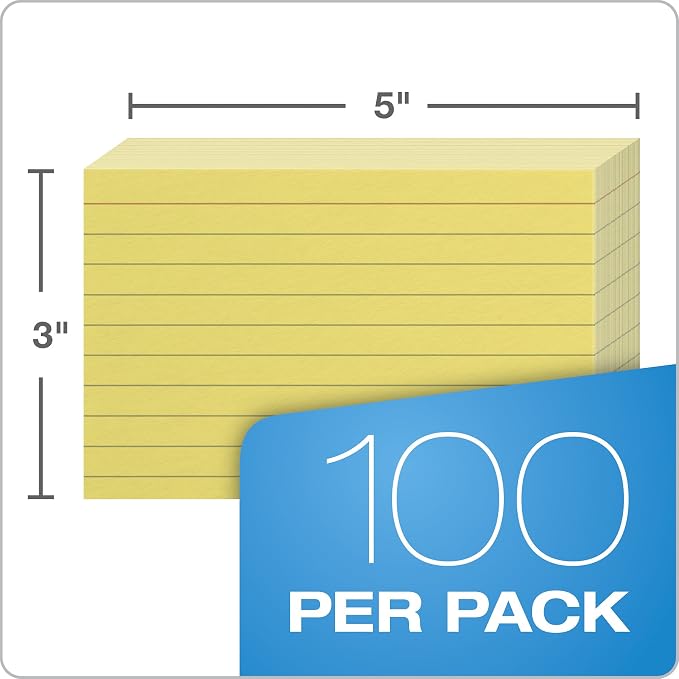 Oxford Ruled Color Index Cards - Image 3