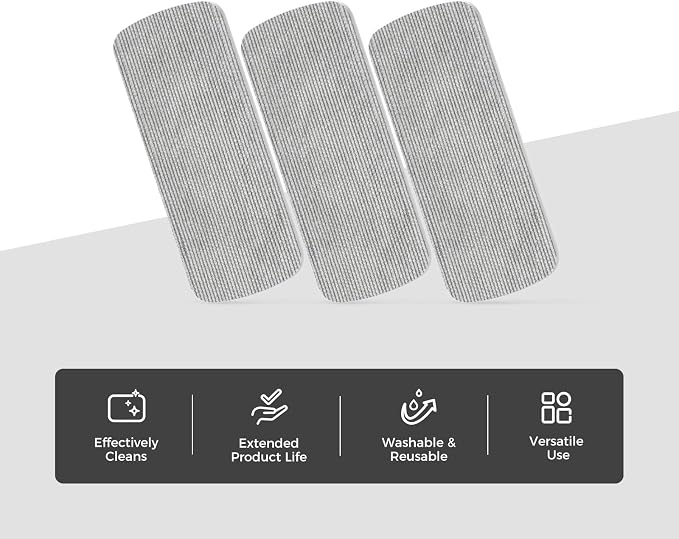 CLICK CLEAN 6-Pack Replaceable Felt Pads, Magnetic Whiteboard Eraser Felt Pads - Image 2