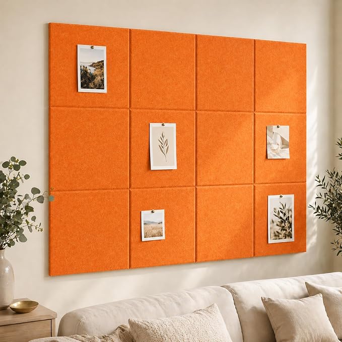 Felt Bulletin Board Tiles, Large Cork Board Alternative, 24 x 36 in | 0.35 in - Image 7