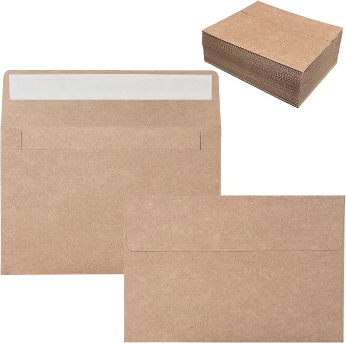 100 Pack 4x6 Envelopes for Invitations, Self Seal A4 Envelope for Greeting Cards by Sylroal
