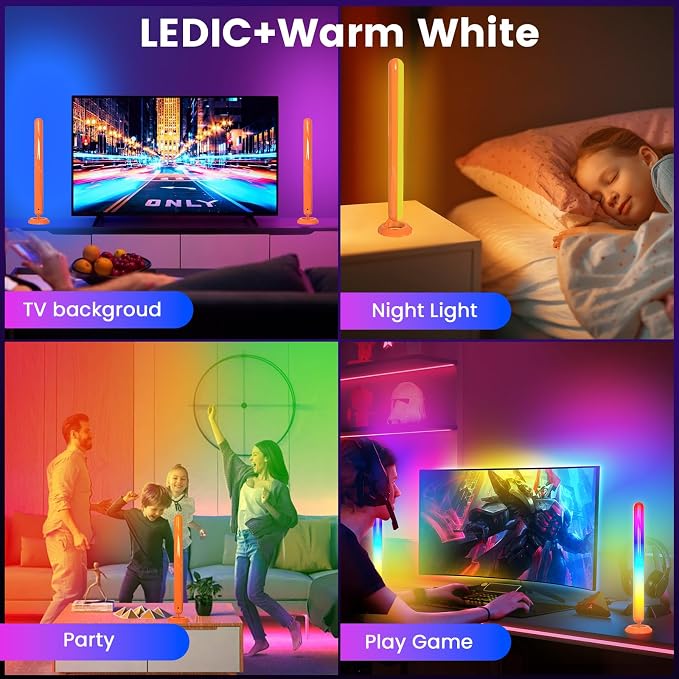 Smart ICRGB LED Lights Bars, Borllyem TV Backlight - Image 5