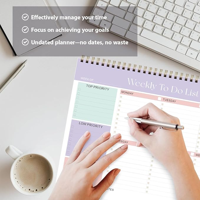 Weekly To Do List Notepad, Undated Planner - Image 7
