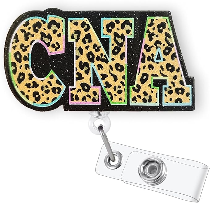Leopard CNA Badge Reel Retractable by Bydevia