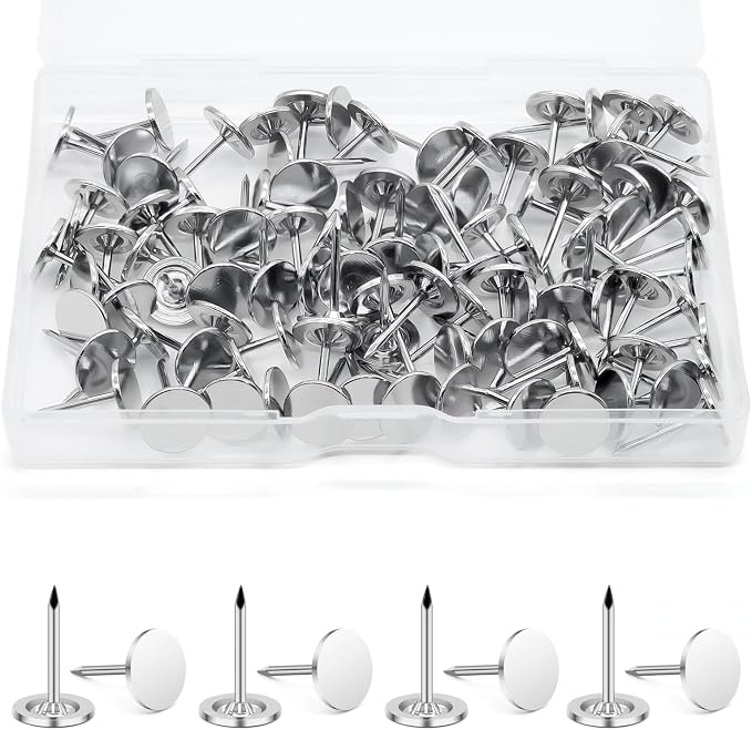 100 Pcs Heavy Duty Thumb Tacks by Keepsweat