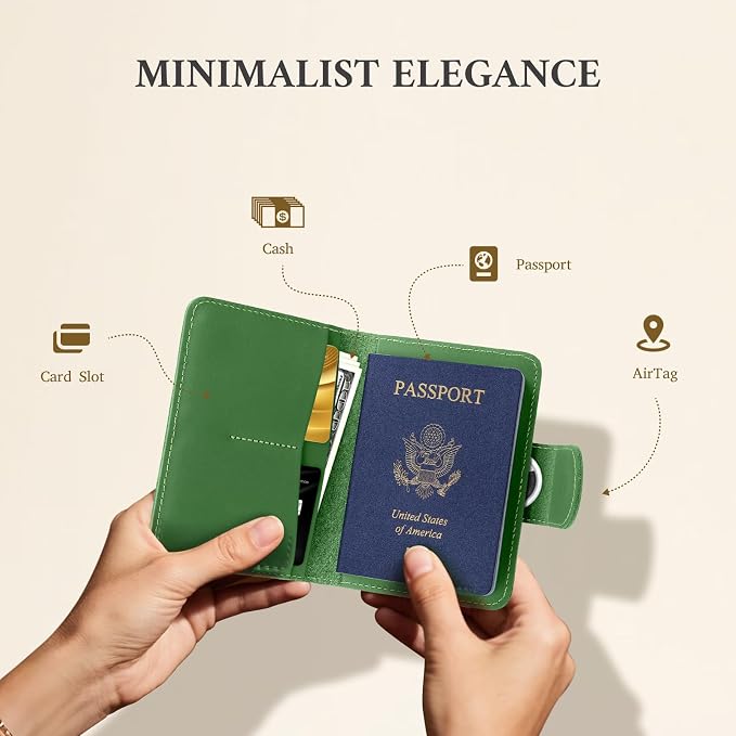 ALLIVE Rfid Passport Holder for Travel Women, Rfid Passport Cover Wallet - Image 6
