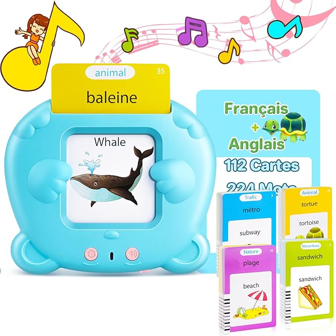 French & English Talking Flash Cards by AHJ