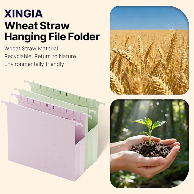 XINGIA Plastic Hanging File Folders, Letter Size - Image 6