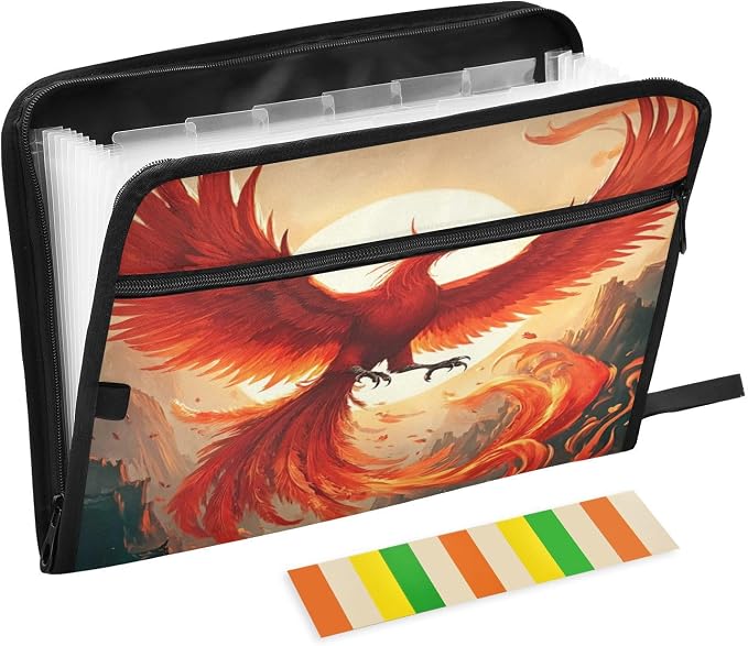 Beautiful Phoenix Accordion File Organizer Expanding Document Folder by Unknown