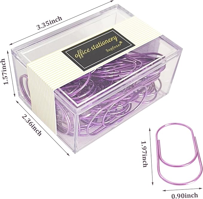 Purple Large Paper Clips - Image 3