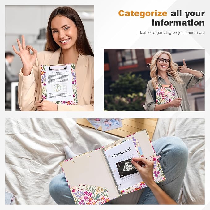 Ospelelf Mini 3 Ring Binder 1 Inch, Cute Binder - Image 4