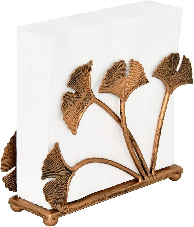 OwlGift Modern Ginkgo Leaves Design Napkin Holder - Image 3
