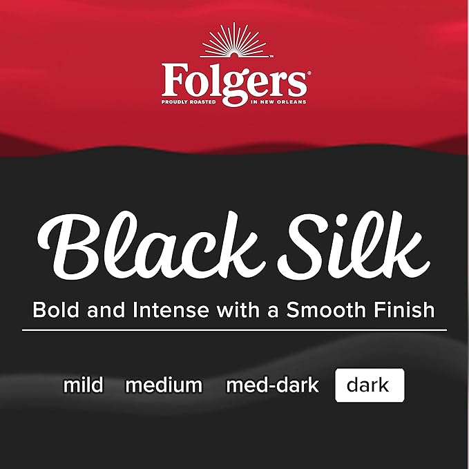 Folgers Black Silk Dark Roast Coffee, 72 Keurig K-Cup Pods-DeskLoop Office