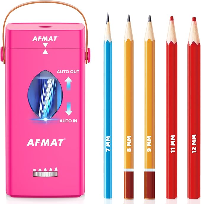 AFMAT Electric Pencil Sharpener, Fully Automatic Pencil Sharpener by AFMAT