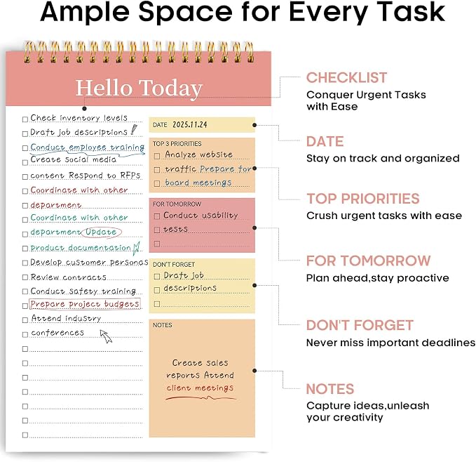 Taja To Do List Notepad - Image 2