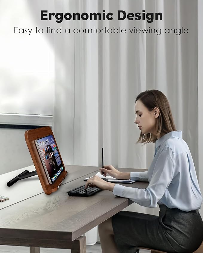 aboutool 2 in 1 Dual-use Floor Book Stand & Desktop Book Stand, Height - Image 7