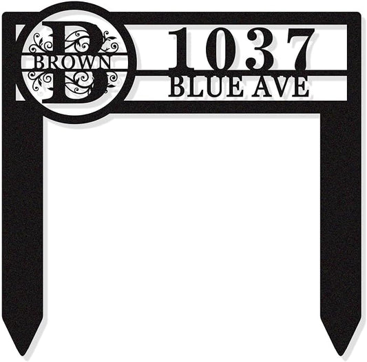 Personalized Metal Adress Sign by HYTSIGN