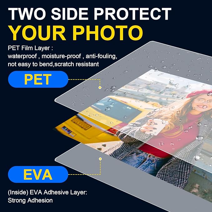 400 Pack Laminating Sheets, 3 Mil, 9 x 11.5 Inches Thermal Laminating Pouches Lamination Sheet Paper for Laminator, Clear, Letter Size, Office and School Supplies-DeskLoop Office