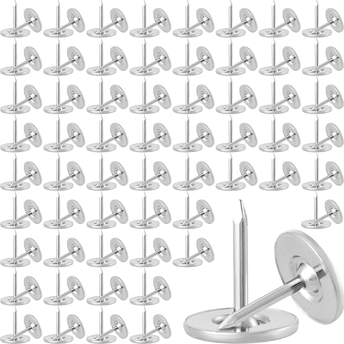 120pcs Metal Thumb Tacks, Heavy Duty Round Head Push Pins, Upholstery Tacks by Unknown