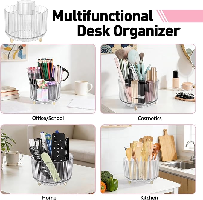 360 Rotating Pen Pencil Holder for Desk, Pen Organizer - Image 7