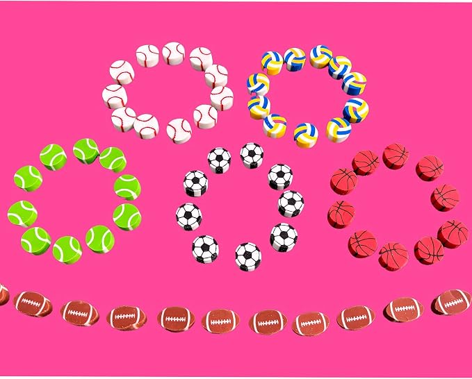 400PCS Mini Cute Ball Erasers for Kids Bulk, Fun Erasers for Classroom Back to - Image 6