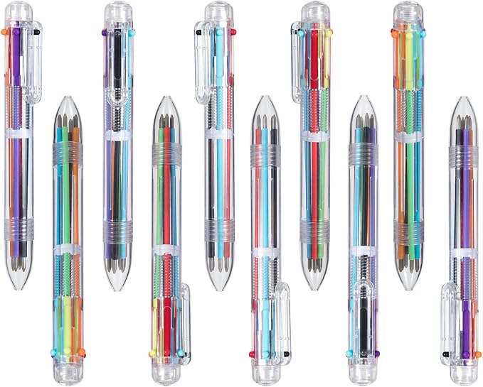 favide 22 Pack 0.5mm 6-in-1 Multicolor Ballpoint Pen, 6-Color Retractable - Image 3