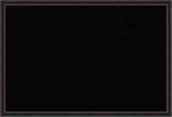 Amanti Art Black Cork Board for Wall, 26x38 Vision Board with Black Wood Frame, Large Corkboard Office Decor for Home Organization, Casual Corkboard Pinboard to Display Items for Home Organization in-DeskLoop Office