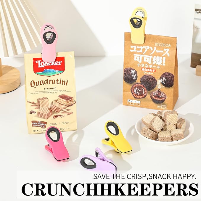 Chip Clips, Bag Clips, Magnetic Bread Food Package - Image 3