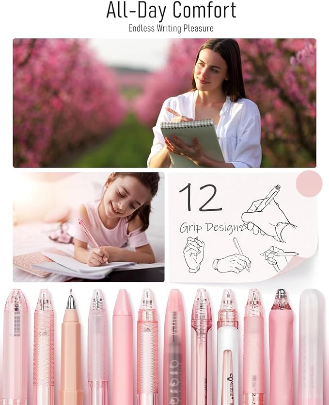 Four Candies Rose Series Gel Pens, Cute Writing Pens - Image 6