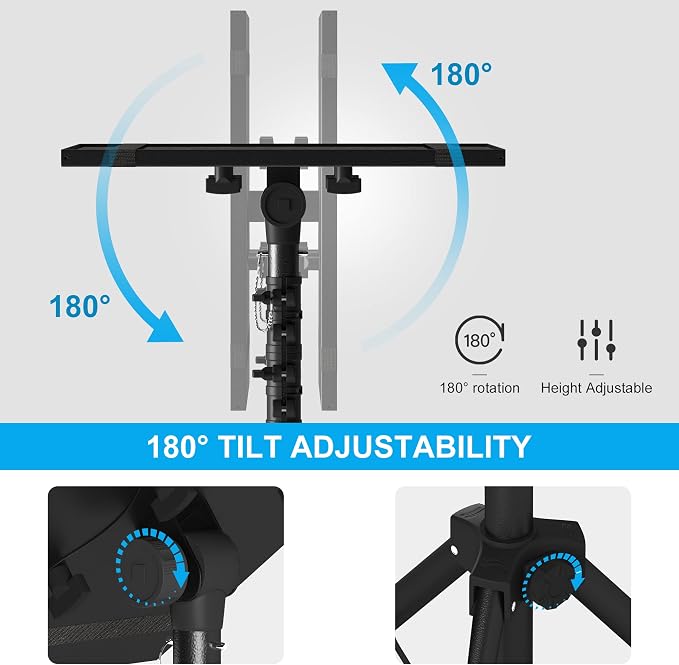 Projector Stand Tripod Adjustable, Laptop Height from 23.5 to 63.5 inches - Image 8