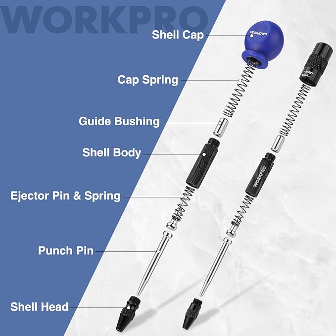 WORKPRO 2PCS Automatic Center Punch - Image 6