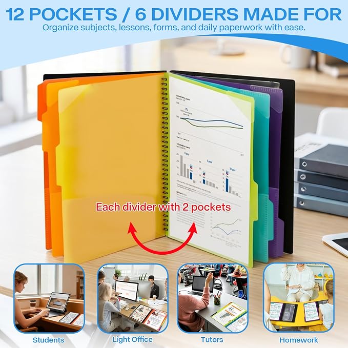 Binditek 12 Pocket Poly Project Organizer - Image 3