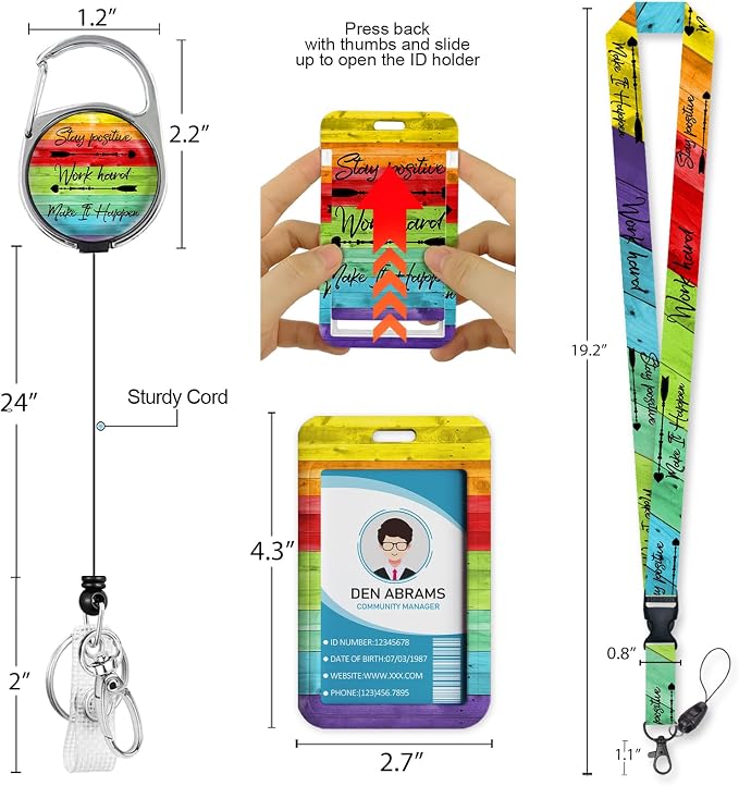 Piefly Lanyards for Id Badges, Positive Badge Holder - Image 5
