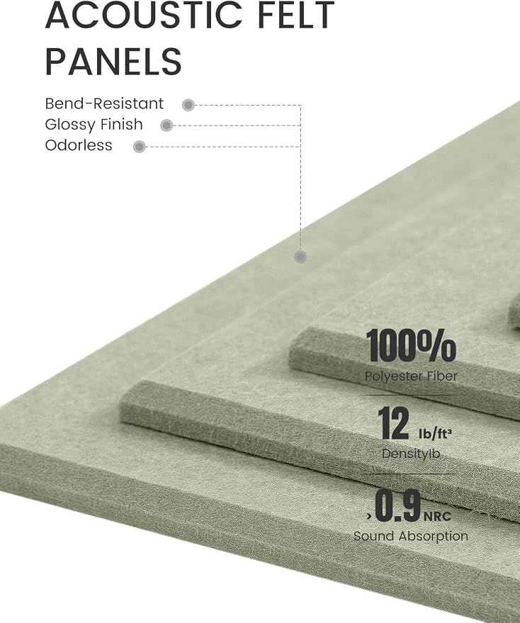 Large Felt Bulletin Board 48" x 36", Cork Board Alternative - Image 4