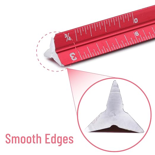 Mr. Pen- 6 Inch Pocket Size Ruler, 2 Pack, Small Architectural Scale | Compact - Image 6