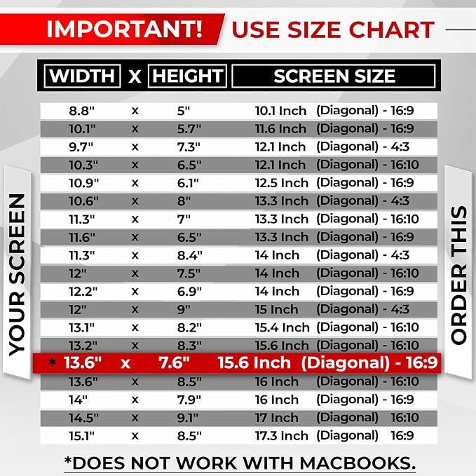 SightPro Magnetic Laptop Privacy Screen 15.6 Inch 16:9 - Image 8