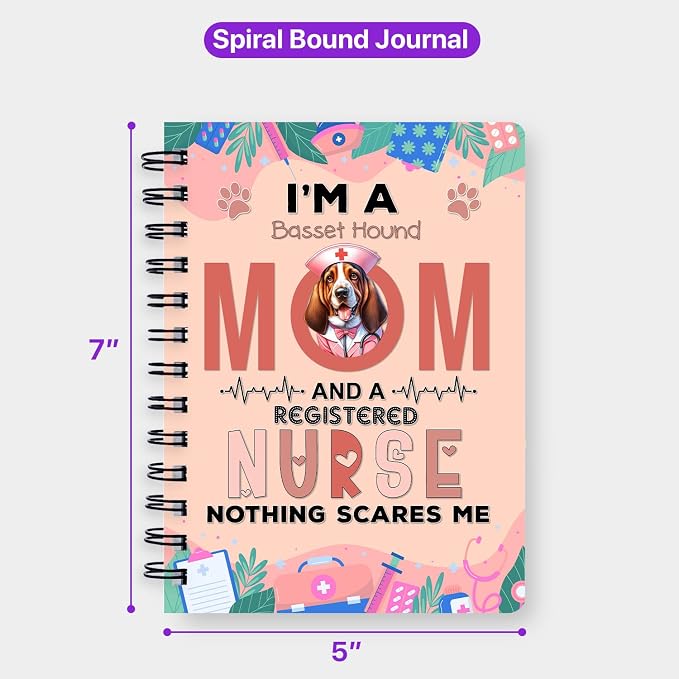 Ninety3POD I'm a Basset Hound Mom and a Registered Nurse Nothing Scares Me - Image 5